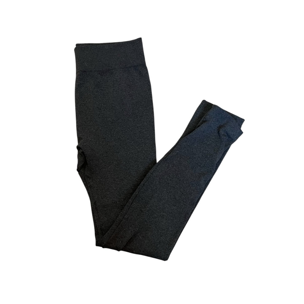 Charcoal Grey Stretch Thick Skinny Leg High Waist Legging M